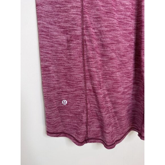 Lululemon Our Sport Tank Top Heathered Deep Luxe Logo Athletic Size 6 Racerback - Picture 12 of 12